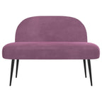 Panchina imbottita con schienale Viola 110 x 60 x 76 cm Velluto