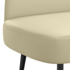 Panchina imbottita con schienale Crema 110 x 60 x 76 cm