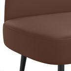 Panchina imbottita con schienale Marrone 110 x 60 x 76 cm