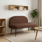 Panchina imbottita con schienale Marrone 110 x 60 x 76 cm