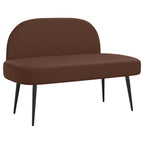 Panchina imbottita con schienale Marrone 110 x 60 x 76 cm
