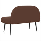 Panchina imbottita con schienale Marrone 110 x 60 x 76 cm