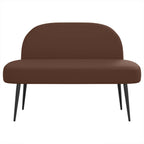 Panchina imbottita con schienale Marrone 110 x 60 x 76 cm