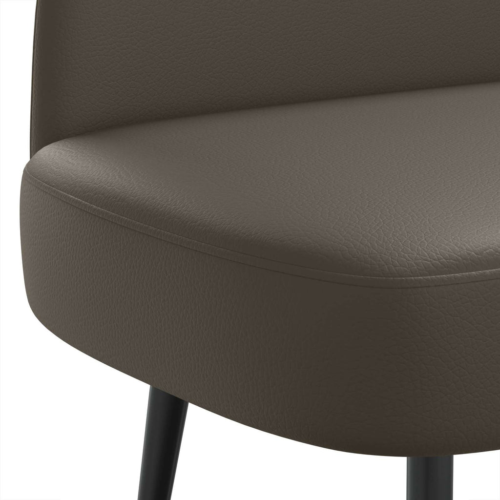 Panchina imbottita con schienale Grigio 110 x 60 x 76 cm