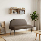 Panchina imbottita con schienale Grigio 110 x 60 x 76 cm
