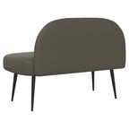 Panchina imbottita con schienale Grigio 110 x 60 x 76 cm