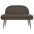 Panchina imbottita con schienale Grigio 110 x 60 x 76 cm