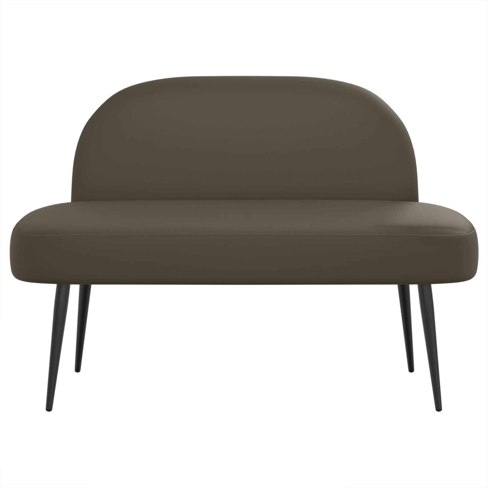 Panchina imbottita con schienale Grigio 110 x 60 x 76 cm