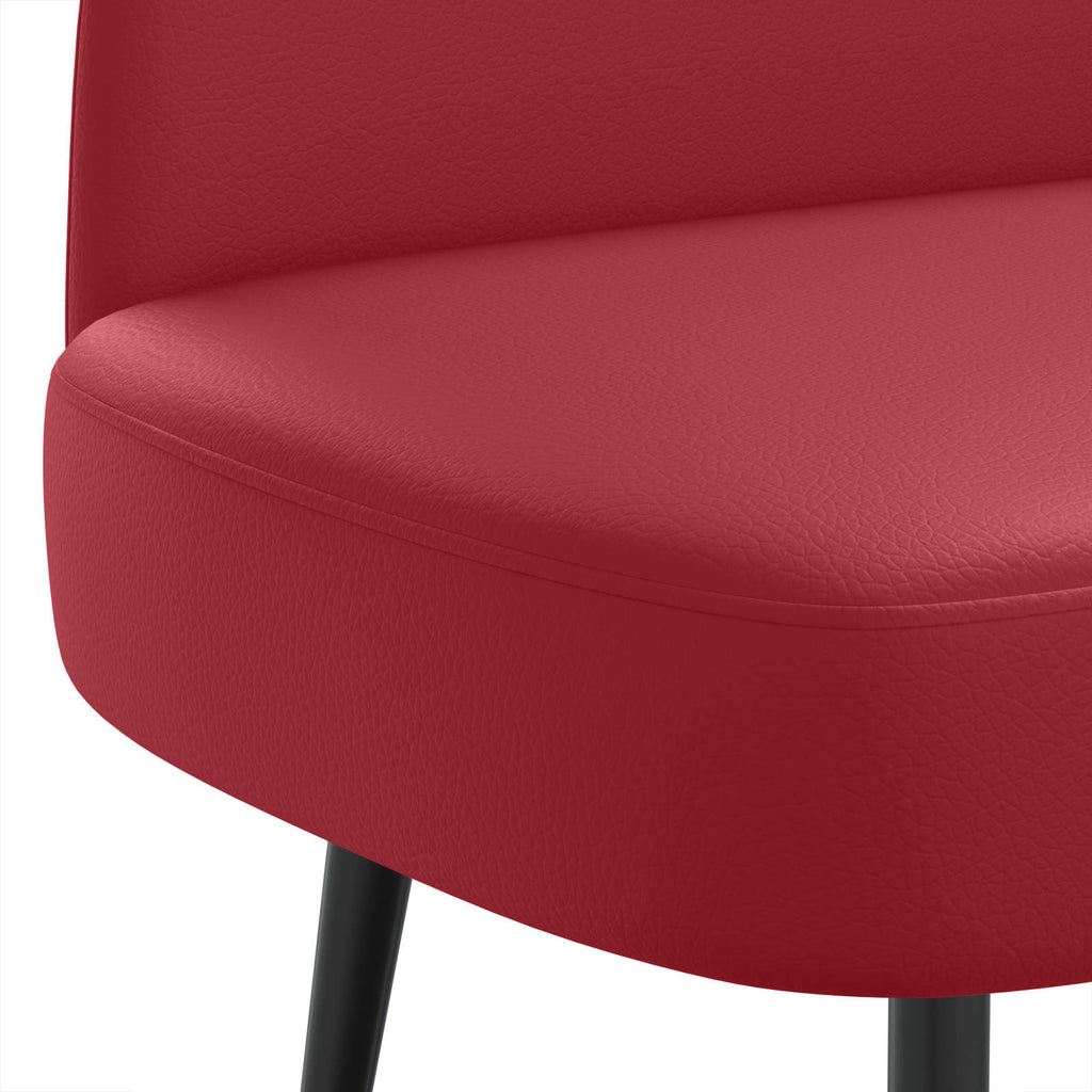 Panchina imbottita con schienale Rosso vino 110 x 60 x 76 cm