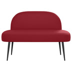 Panchina imbottita con schienale Rosso vino 110 x 60 x 76 cm