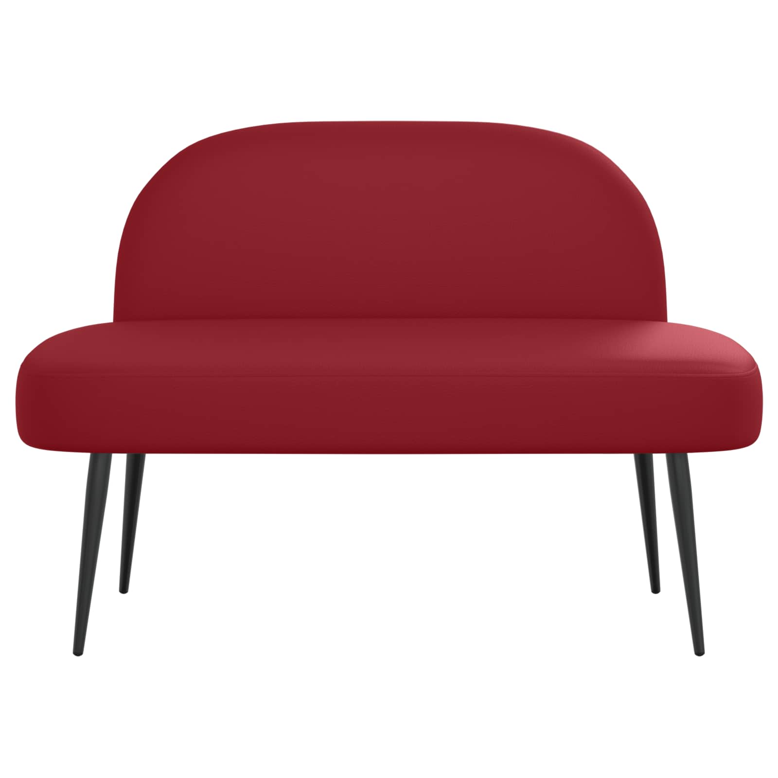 Panchina imbottita con schienale Rosso vino 110 x 60 x 76 cm