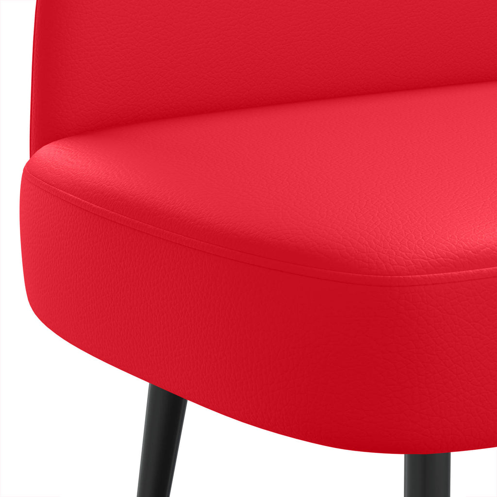 Panchina imbottita con schienale Rosso 110 x 60 x 76 cm