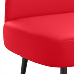 Panchina imbottita con schienale Rosso 110 x 60 x 76 cm
