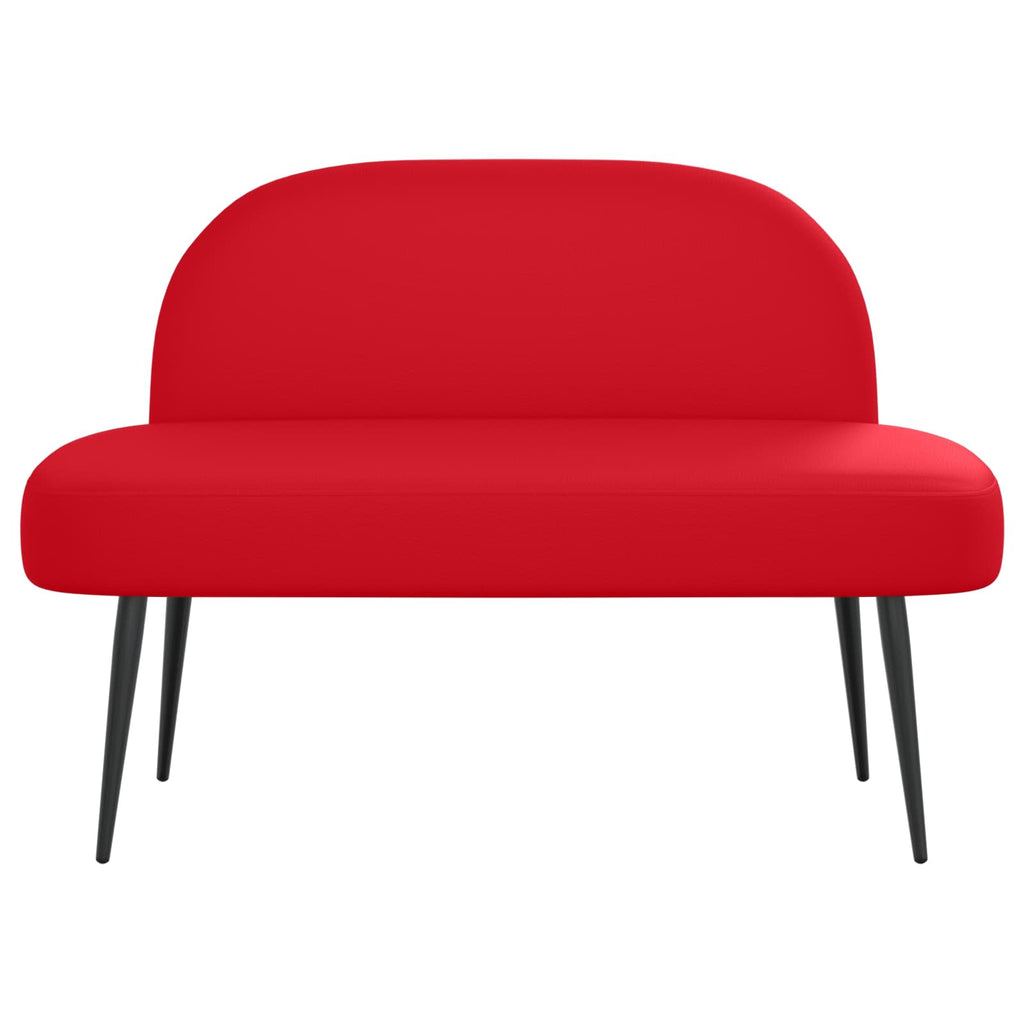 Panchina imbottita con schienale Rosso 110 x 60 x 76 cm