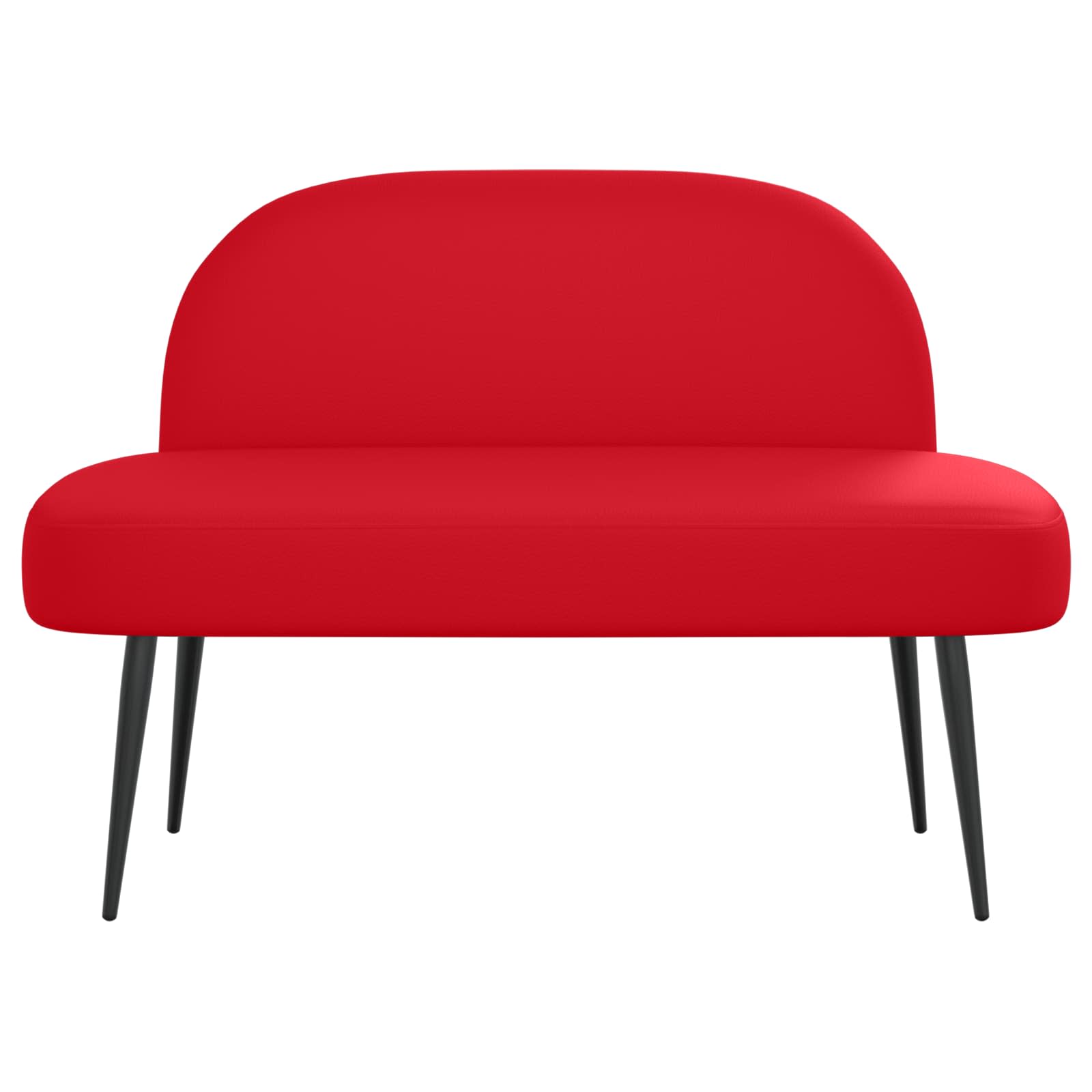 Panchina imbottita con schienale Rosso 110 x 60 x 76 cm