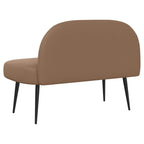Panchina imbottita con schienale Cappuccino 110 x 60 x 76 cm