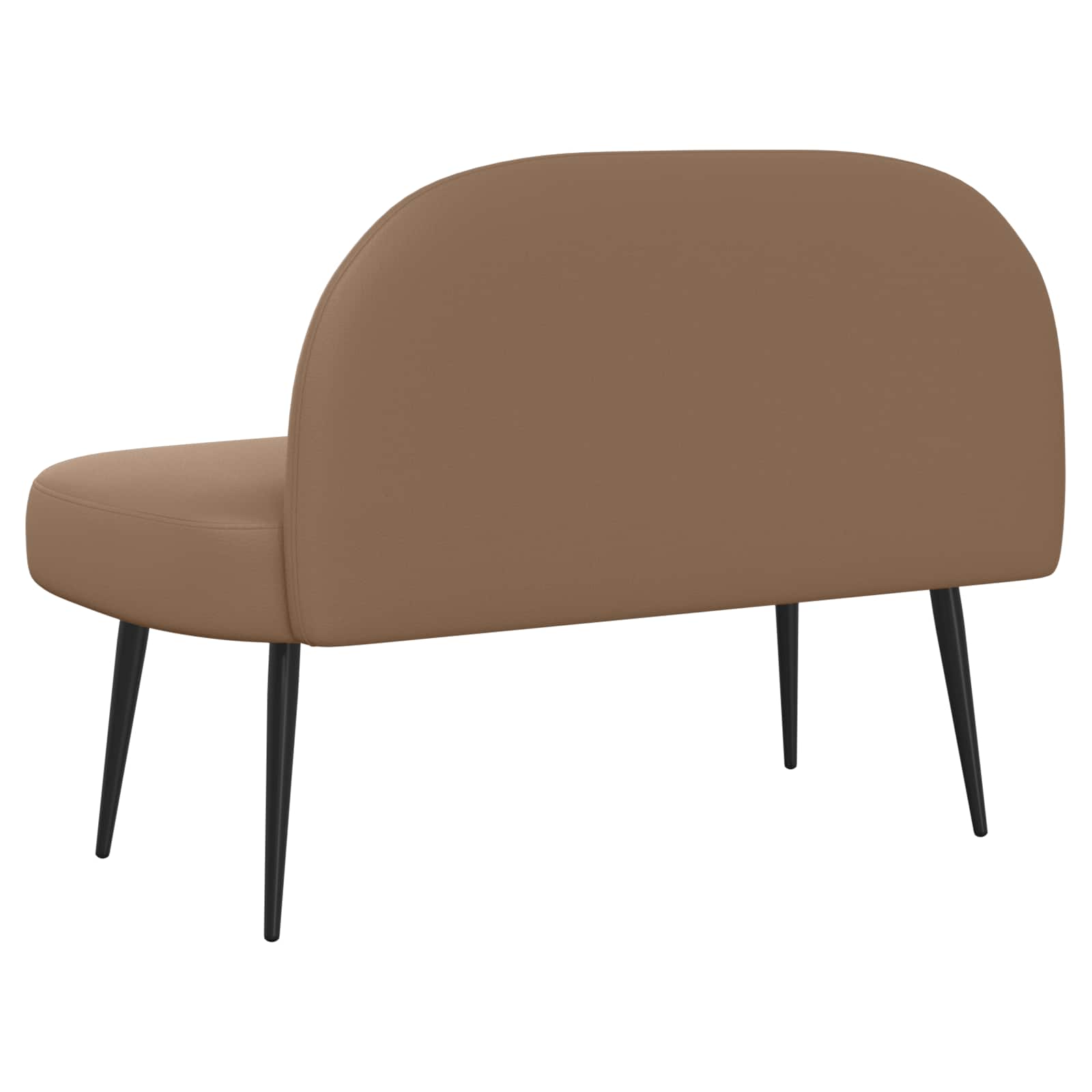 Panchina imbottita con schienale Cappuccino 110 x 60 x 76 cm