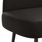Panchina imbottita con schienale Nero 110 x 60 x 76 cm