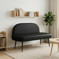 Panchina imbottita con schienale Nero 110 x 60 x 76 cm