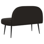 Panchina imbottita con schienale Nero 110 x 60 x 76 cm