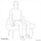Panchina imbottita con schienale Nero 110 x 60 x 76 cm