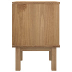 Comodino OTTA Nero 45 x 39 x 57 cm Legno Massello di Pino