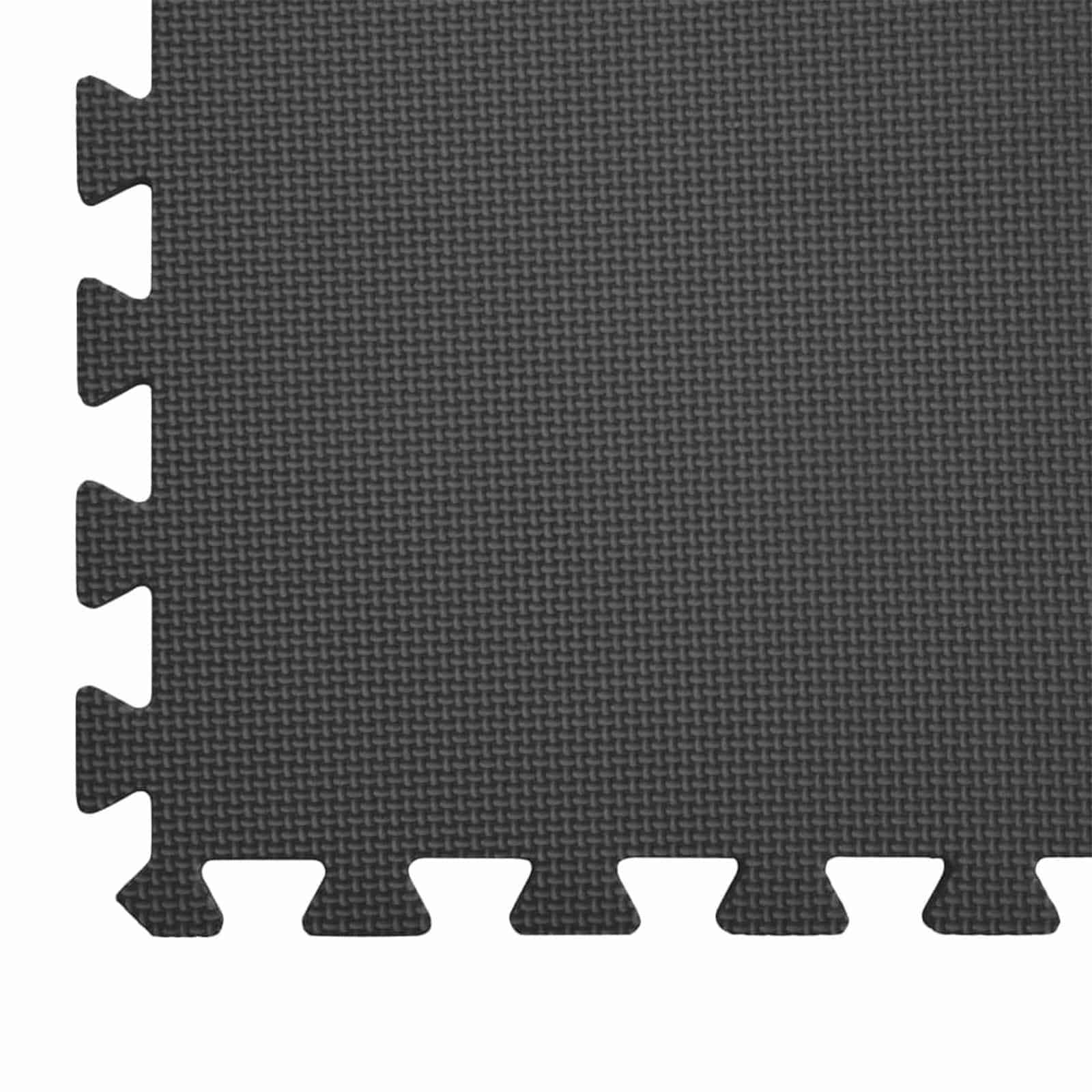 Tappetino per piscina 6 pcs Nero 2,16 ㎡ Schiuma EVA
