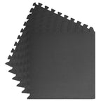 Tappetino per piscina 6 pcs Nero 2,16 ㎡ Schiuma EVA