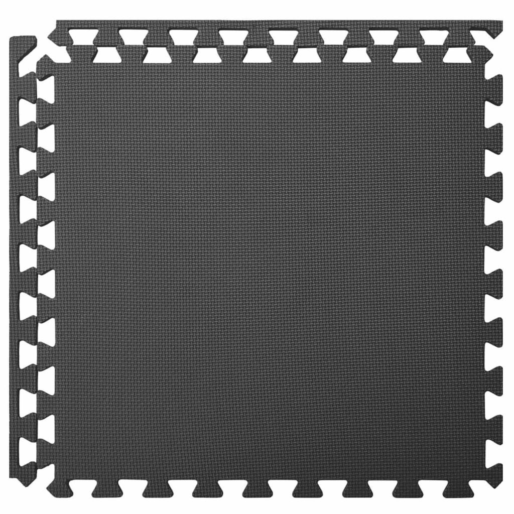 Tappetino per piscina 6 pcs Nero 2,16 ㎡ Schiuma EVA