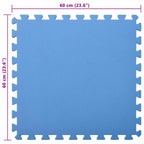 Tappetino per piscina 6 pcs Blu 2,16 ㎡ Schiuma EVA