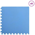 Tappetino per piscina 6 pcs Blu 2,16 ㎡ Schiuma EVA
