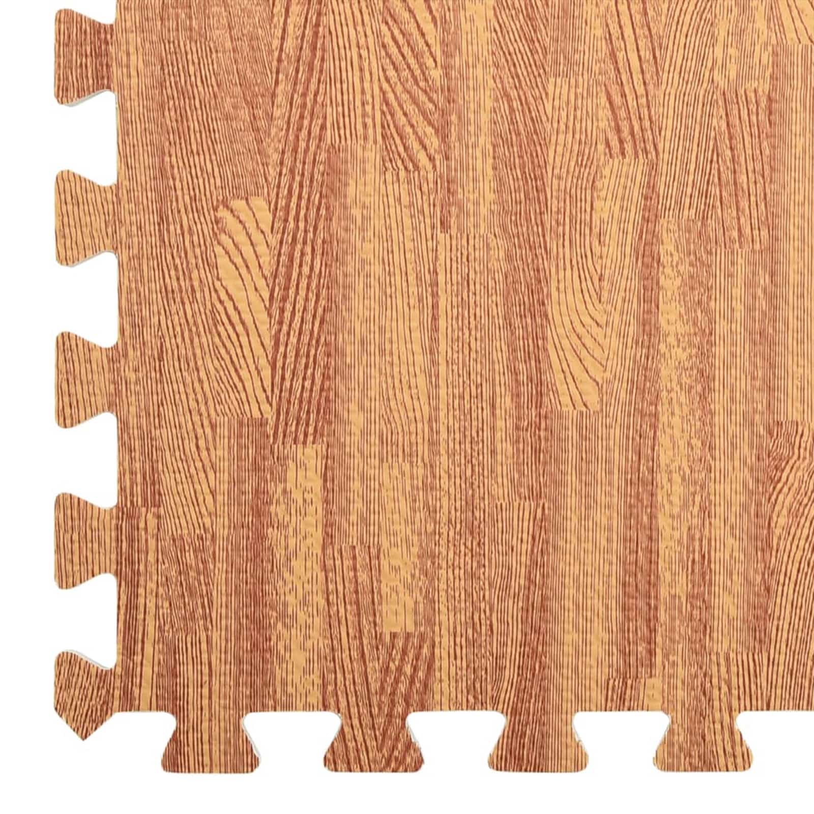 Tappetino per piscina 6 pcs legno 4,32 ㎡ Schiuma EVA