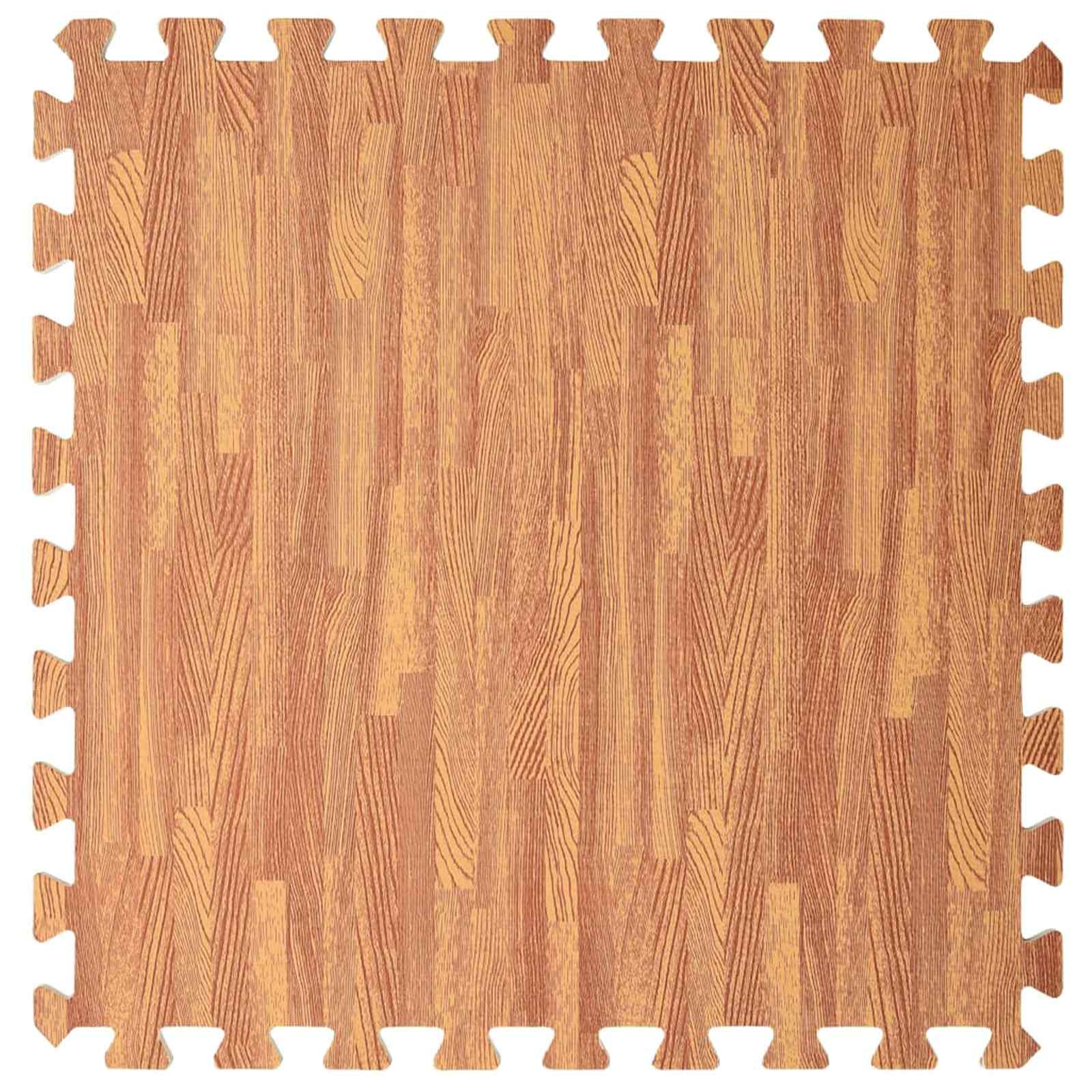 Tappetino per piscina 6 pcs legno 4,32 ㎡ Schiuma EVA