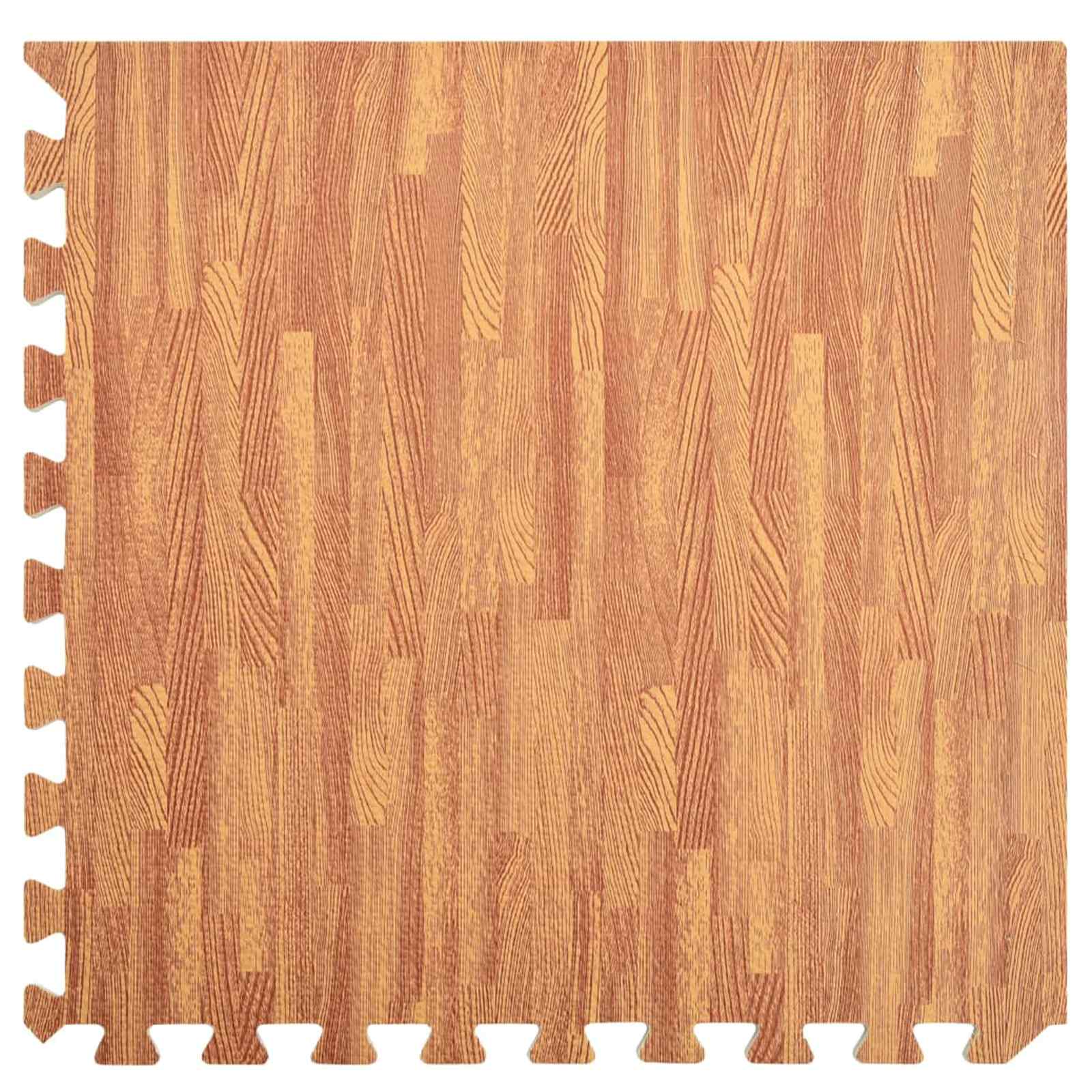 Tappetino per piscina 6 pcs legno 4,32 ㎡ Schiuma EVA