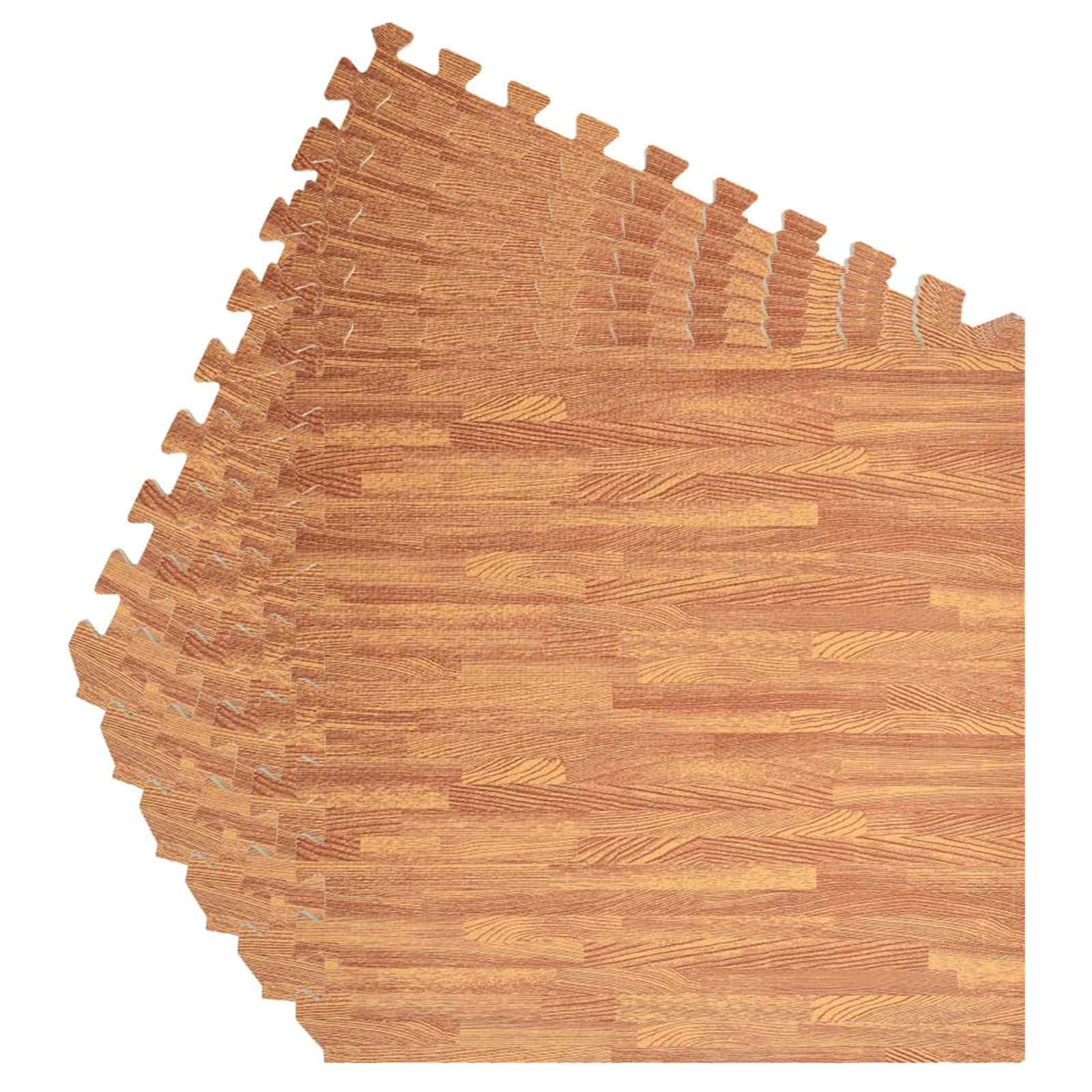Tappetino per piscina 6 pcs legno 4,32 ㎡ Schiuma EVA