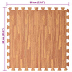 Tappetino per piscina 6 pcs legno 4,32 ㎡ Schiuma EVA