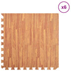 Tappetino per piscina 6 pcs legno 4,32 ㎡ Schiuma EVA