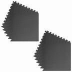 Tappetino per piscina 12 pcs Nero 4,32 ㎡ Schiuma EVA