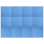 Tappetino per piscina 12 pcs Blu 4,32 ㎡ Schiuma EVA