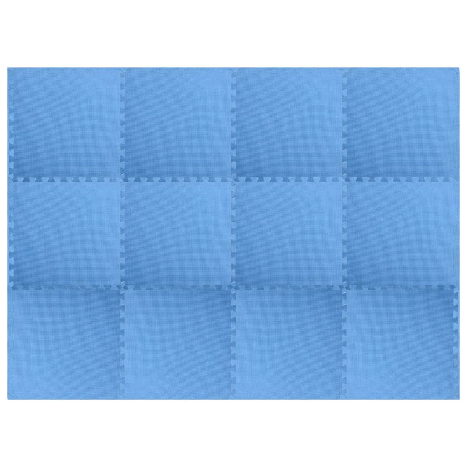 Tappetino per piscina 12 pcs Blu 4,32 ㎡ Schiuma EVA