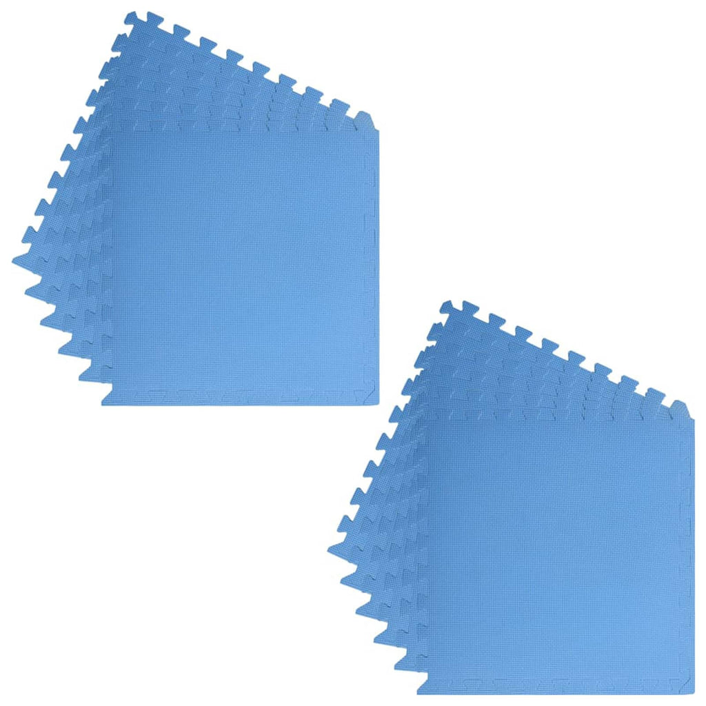 Tappetino per piscina 12 pcs Blu 4,32 ㎡ Schiuma EVA