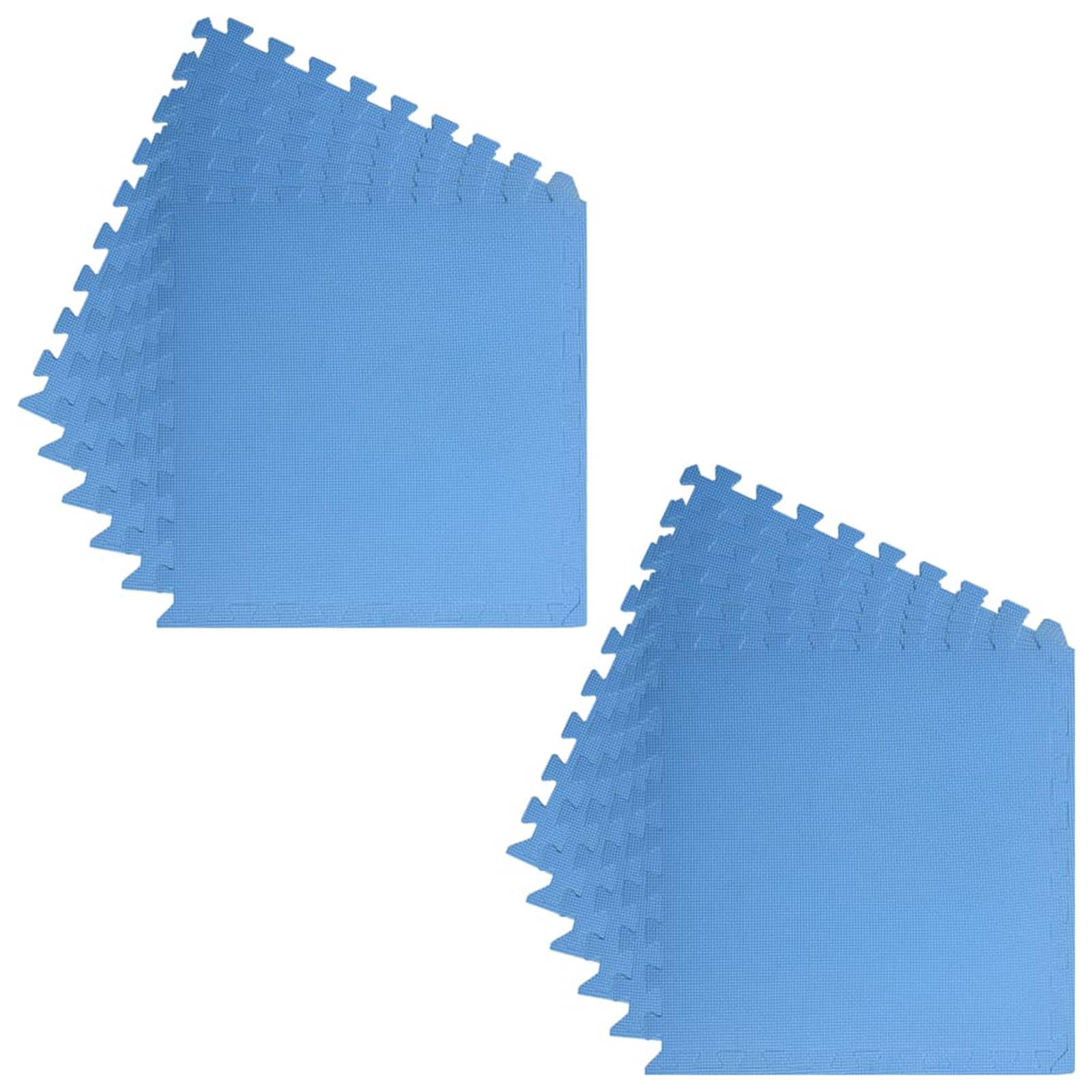 Tappetino per piscina 12 pcs Blu 4,32 ㎡ Schiuma EVA