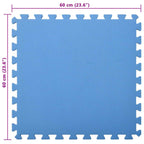 Tappetino per piscina 12 pcs Blu 4,32 ㎡ Schiuma EVA