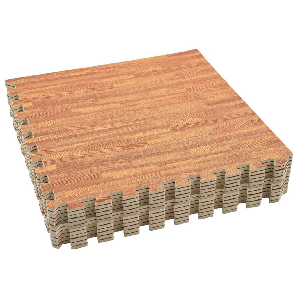 Tappetino per piscina 12 pcs legno 4,32 ㎡ Schiuma EVA