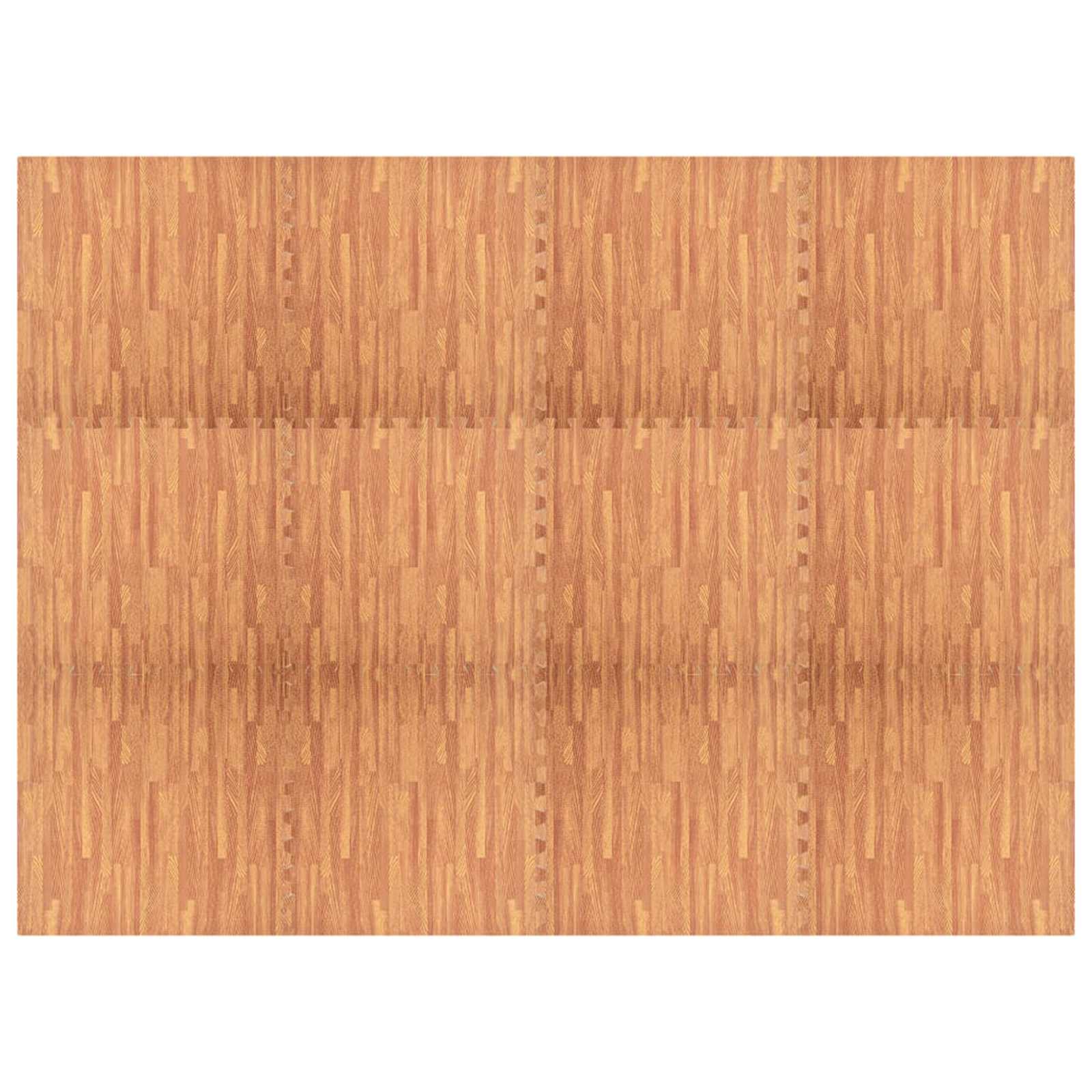 Tappetino per piscina 12 pcs legno 4,32 ㎡ Schiuma EVA