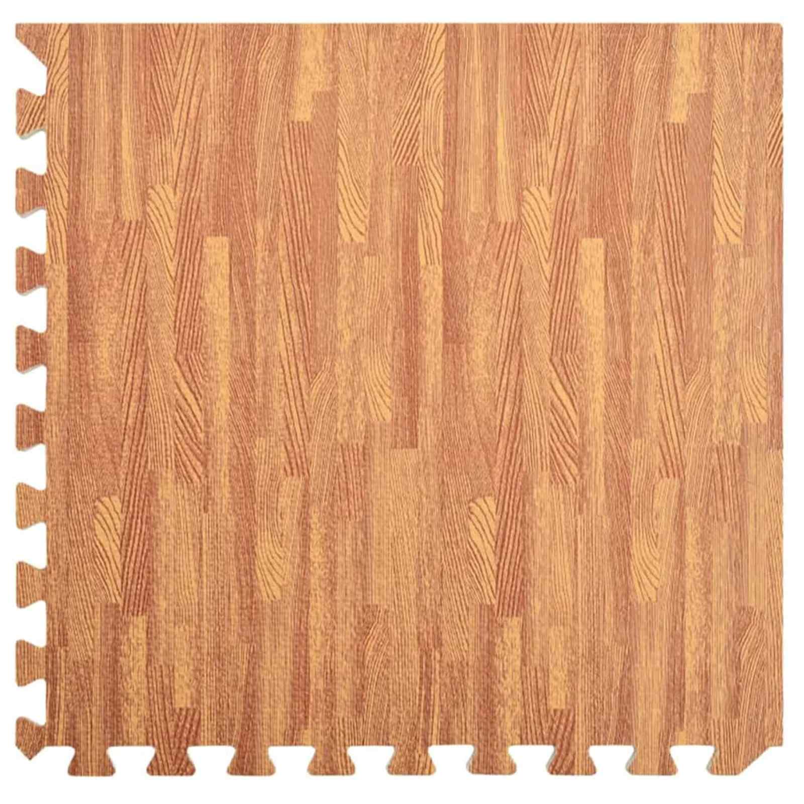 Tappetino per piscina 12 pcs legno 4,32 ㎡ Schiuma EVA
