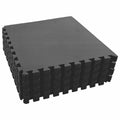 Tappetino per piscina 24 pcs Nero 8,64 ㎡ Schiuma EVA