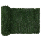 Recinzione Artificiale Verde Scuro 1 x 6 m PVC e Acciaio