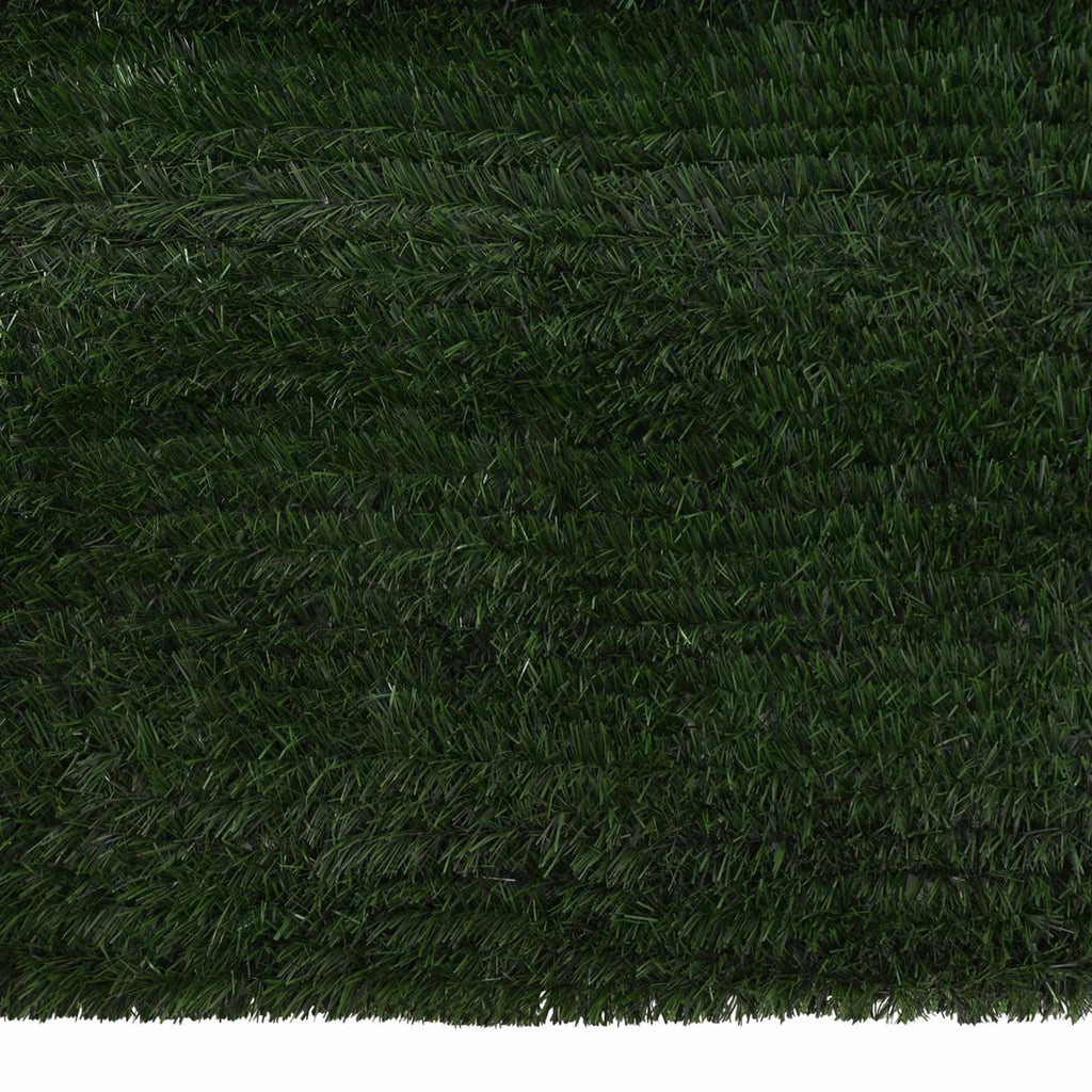 Recinzione Artificiale Verde Scuro 1,5 x 3 m PVC e Acciaio