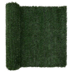 Recinzione Artificiale Verde Scuro 1,5 x 3 m PVC e Acciaio